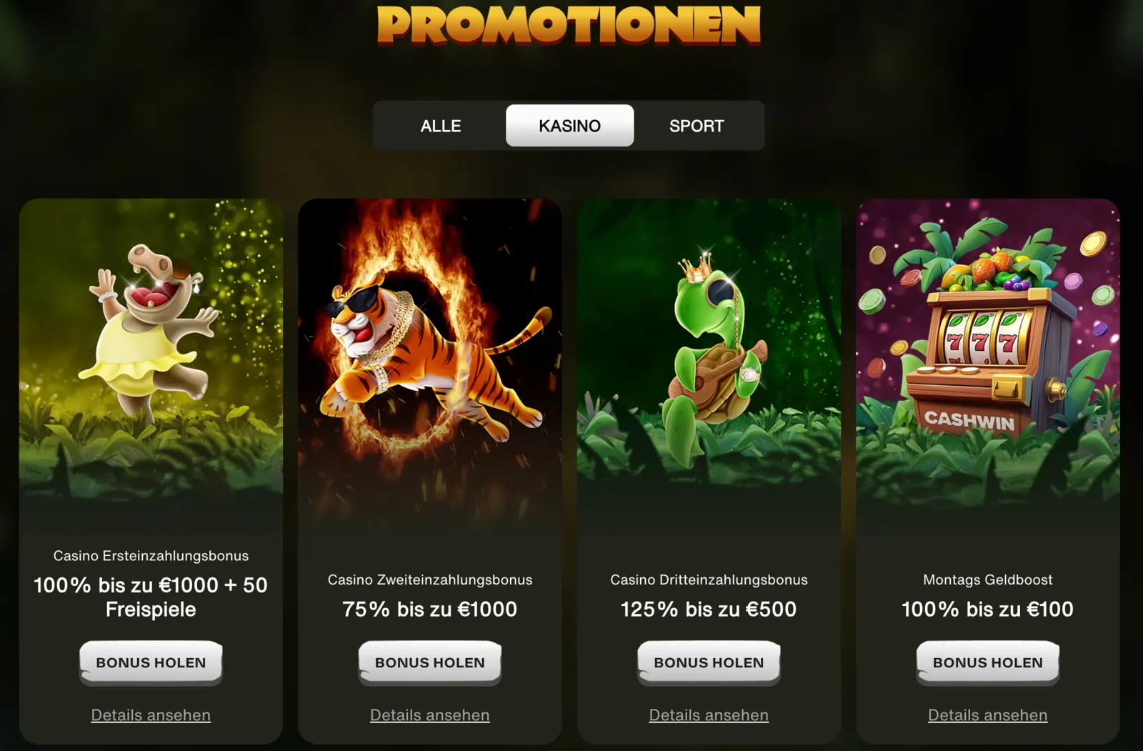 Cashwin App Promotionen